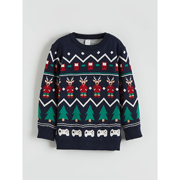 Yılbaşı Temalı Erkek Çocuk Kazak