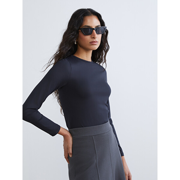 LCW Modest Bisiklet Yaka Kadın Body