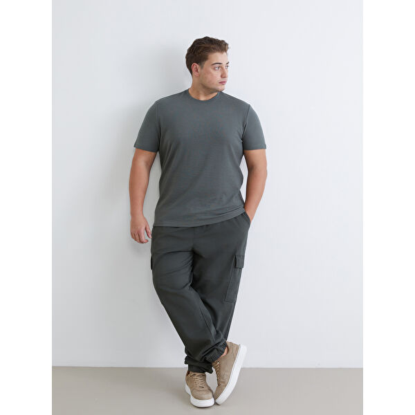 Büyük Beden Standart Kalıp Erkek Kargo Pantolon