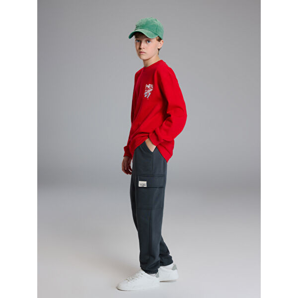 Beli Lastikli Erkek Çocuk Kargo Eşofman Altı