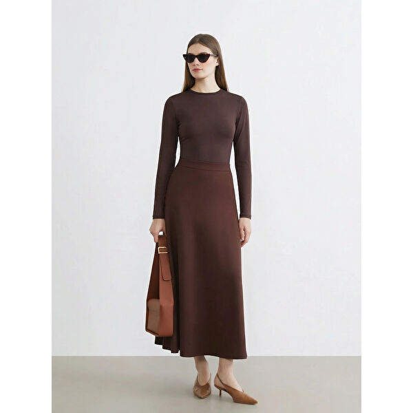 Beli Fermuarlı Kloş Etek