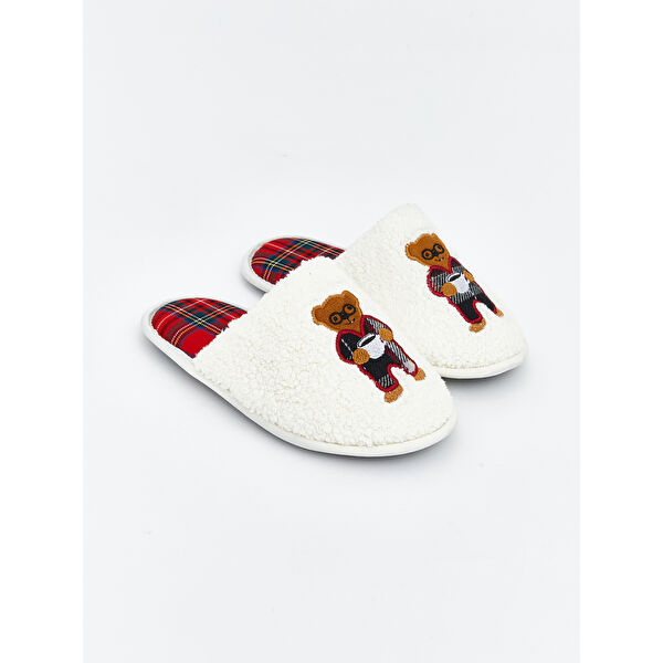 Ayı Teddy Nakışlı Çocuk Ev Terliği