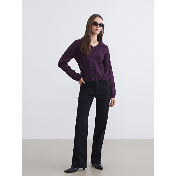 Straight Fit Kadın Jean Pantolon