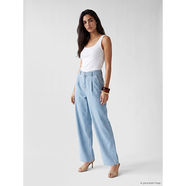 LCW Jeans Wideleg Kadın Jean Pantolon