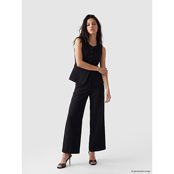 LCW Vision Regular Fit Geniş Paça Kadın Pantolon