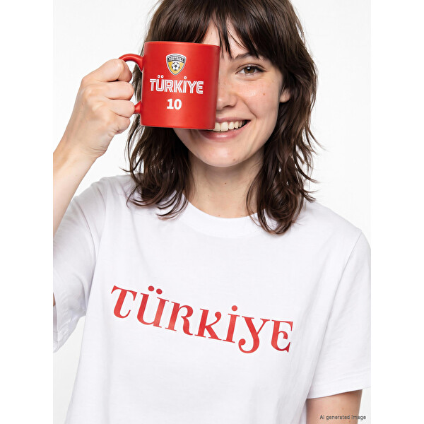 LCW HOME Türkiye Baskılı Futbol Temalı Kupa 320 Ml
