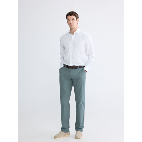 Standart Kalıp Gabardin Erkek Chino Pantolon