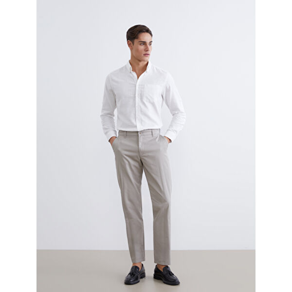 Standart Kalıp Gabardin Erkek Chino Pantolon