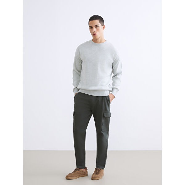 Slim Fit Erkek Kargo Pantolon