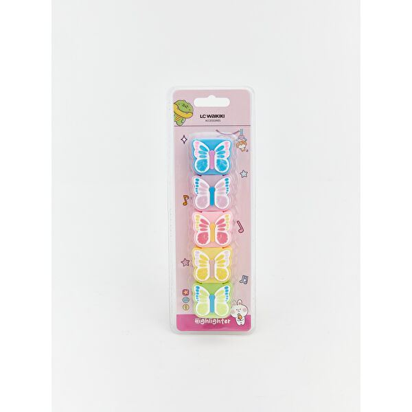 Kelebek Figürlü Keçeli Kalem Seti 5'li