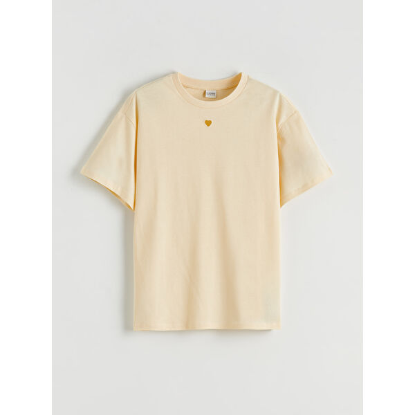 Bisiklet Yaka Kız Çocuk Tişört