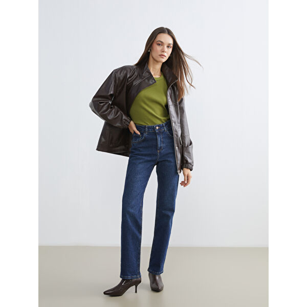 Mom Fit Kadın Jean Pantolon