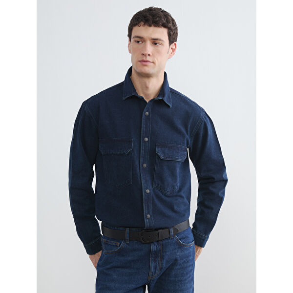 Rahat Kalıp Erkek Jean Gömlek