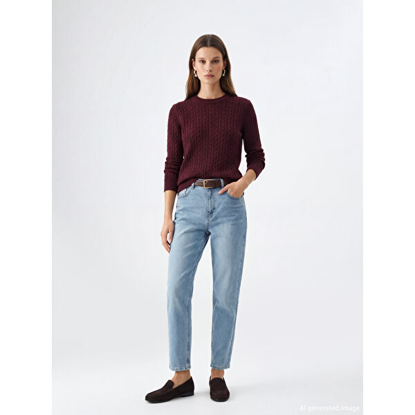 Mom Fit Kadın Jean Pantolon