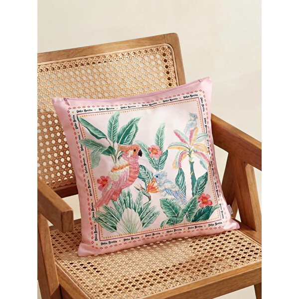 LCW HOME Çiçek Baskılı Kırlent Kılıfı 45x45 Cm
