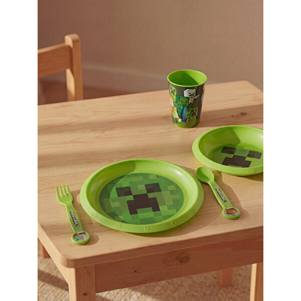 LCW HOME Minecraft Baskılı Çocuk Yemek Seti