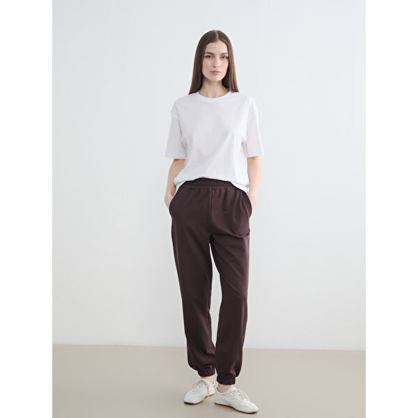 Beli Lastikli Kadın Jogger Eşofman Altı