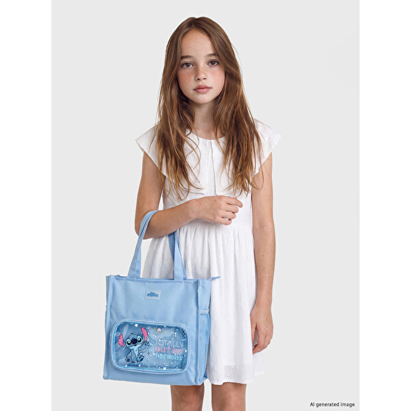 LCW ACCESSORIES Stitch Baskılı Kız Çocuk Omuz Çantası