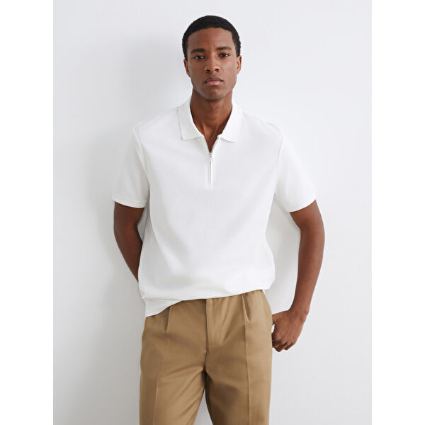 Polo Yaka Penye Erkek Tişört