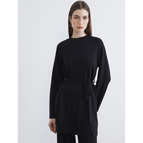 Bisiklet Yaka Kadın Sweatshirt Tunik