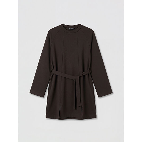 Bisiklet Yaka Kadın Sweatshirt Tunik