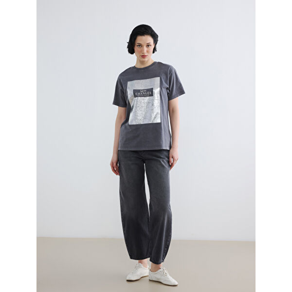 Barrel Fit Kadın Jean Pantolon