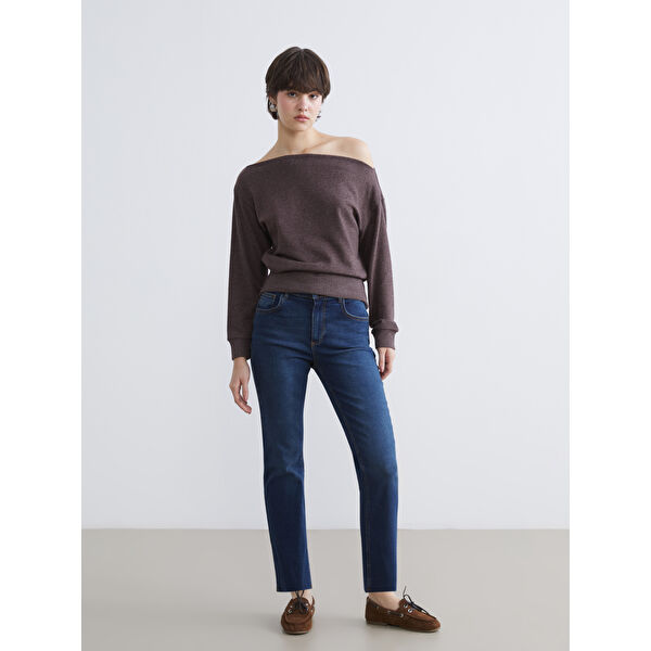 Crop Flare Kadın Jean Pantolon