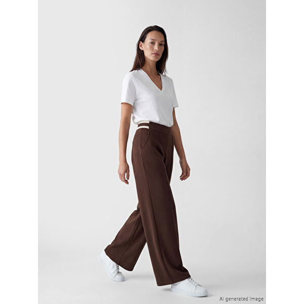 Beli Lastikli Soft Touch Kadın Eşofman Altı