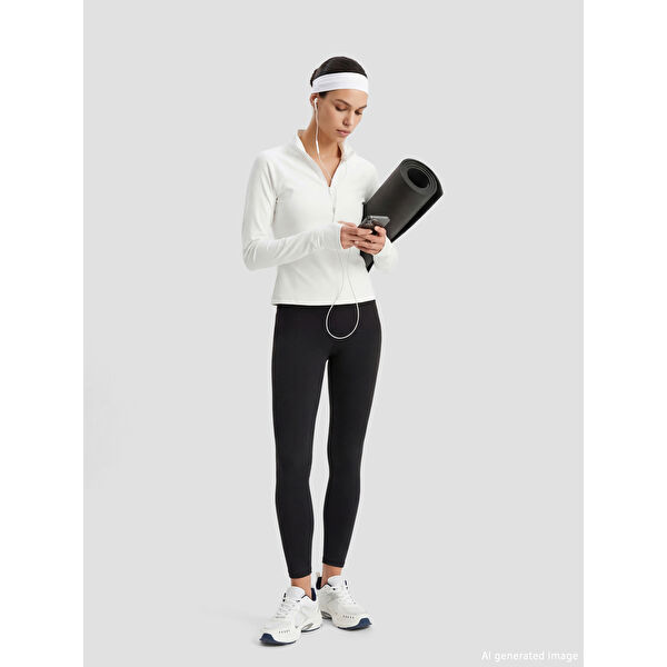 Beli Lastikli Kadın Spor Tayt