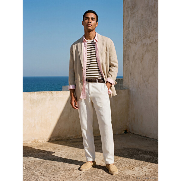 LCW Vision Regular Fit Keten Karışımlı Erkek Pantolon
