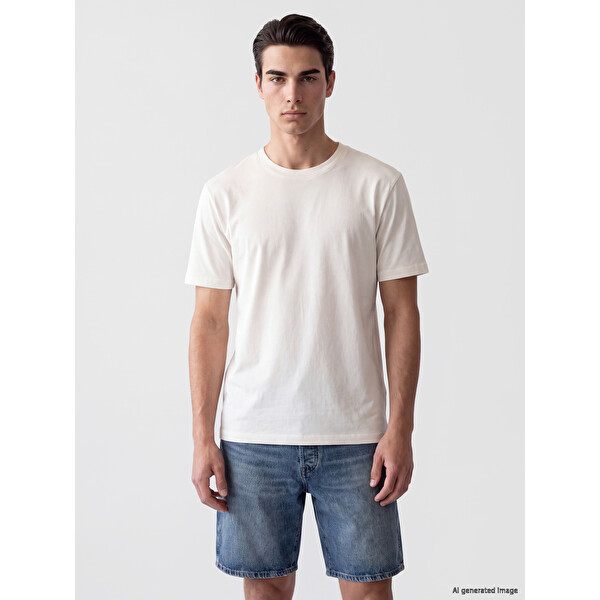 LCWAIKIKI Classic %100 Pamuk Loose Fit Basic Kalın Tişört