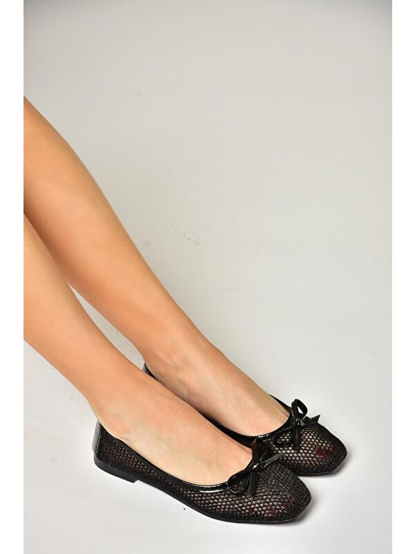 Fox Shoes Siyah Fox Shoes Babet S4763501 Kadın