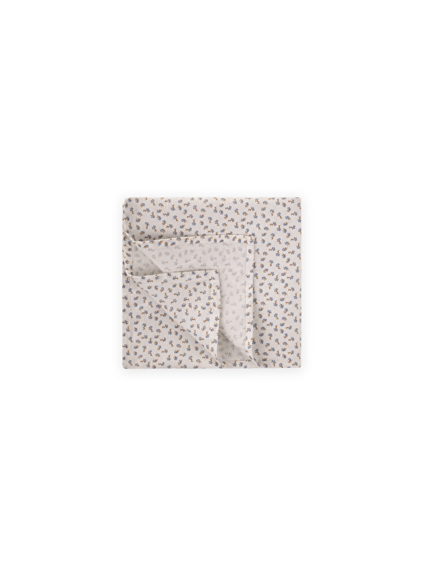 CİGİT Baskılı Müslin Battaniye 90X100 Cm Mavi Çiçekli