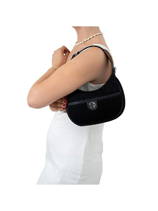 Silver Polo Kadın Omuz Çantası 1194-46975 SILVER POLO BAYAN ÇANTASI M158 SİYAH-NOVA SİYAH