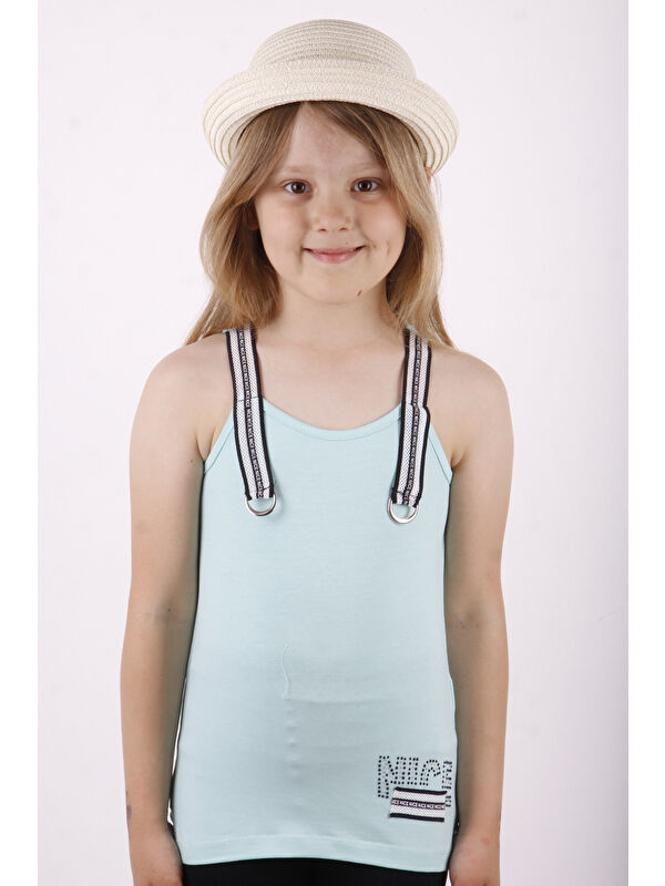 Toontoykids Kız Çocuk Omuz Şerit Aksesuarlı Atlet