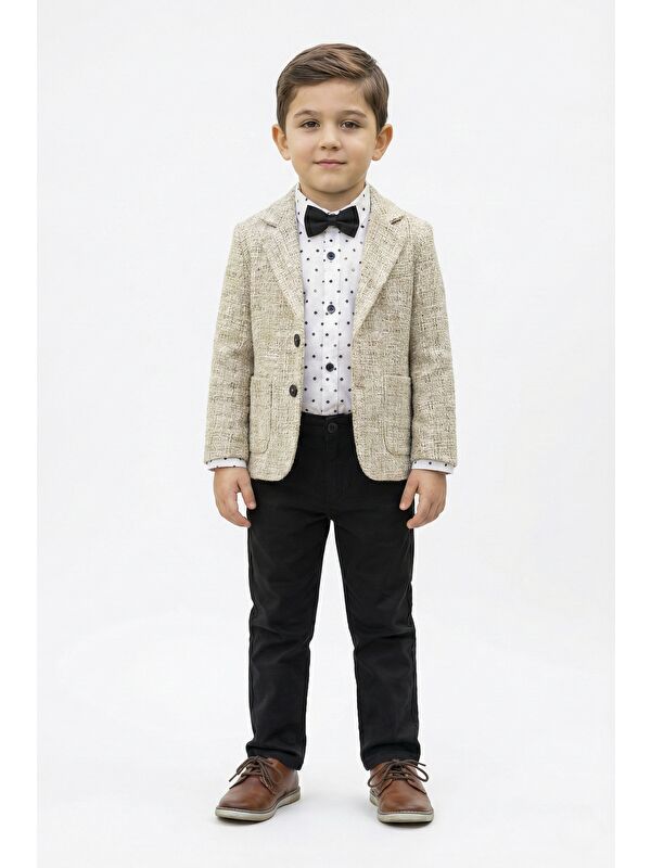 Mnk Baby & Kids Blazer Ceketli Gömlekli Erkek Çocuk Spor Takım Elbise M00792
