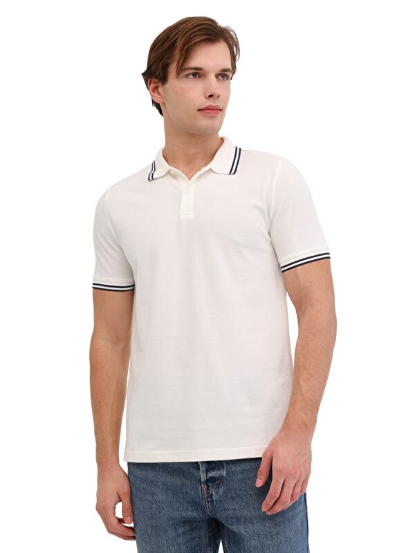 Kinetix MB YK CZ 12BS108 5FX Beyaz Erkek Kısa Kol T-Shirt