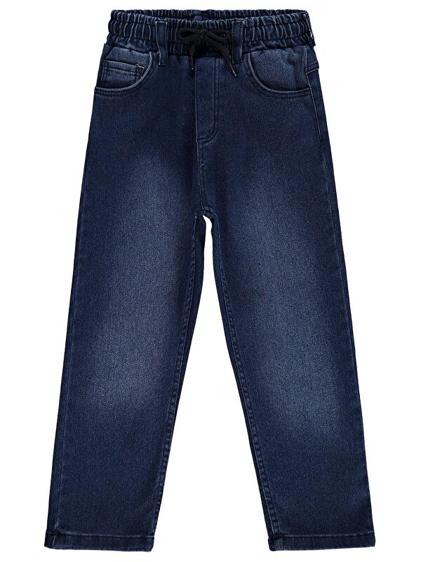 Civil Boys Beli Lastikli Jogger 6-9 Yaş Pantolon Jean - Mavi 7-8 Yaş