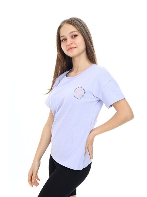 Toontoykids Kız Çocuk Baskılı Tişört
