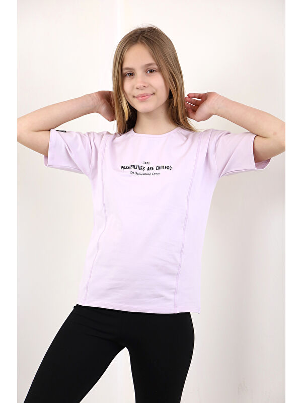 Toontoykids Kız Çocuk Baskılı Tişört