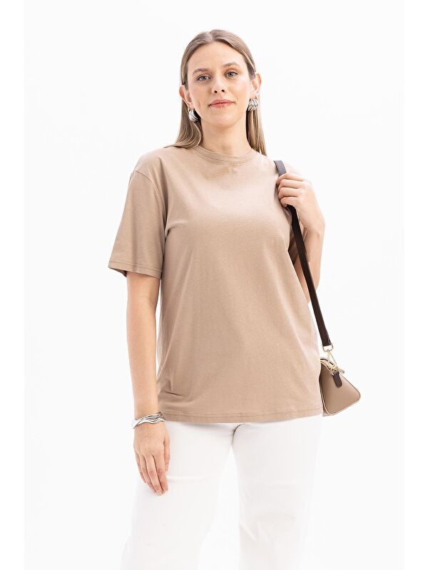 ALLDAY Vizon-Kısa Kollu Nakış Detaylı T-Shirt
