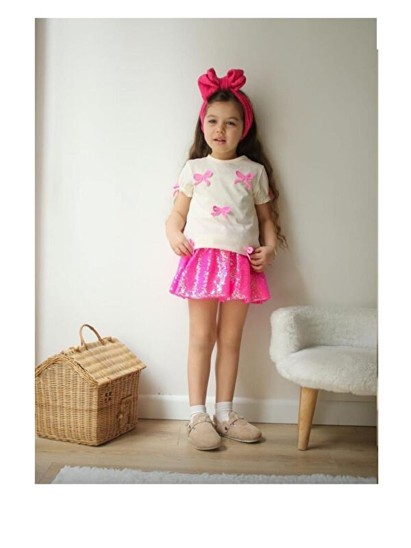 My Kids Wear Kız Çocuk Desenli Alt Üst Takım