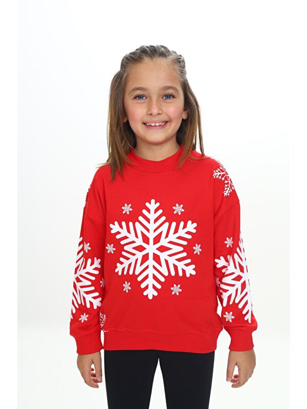 Toontoykids Kız Çocuk Baskılı Sweatshirt