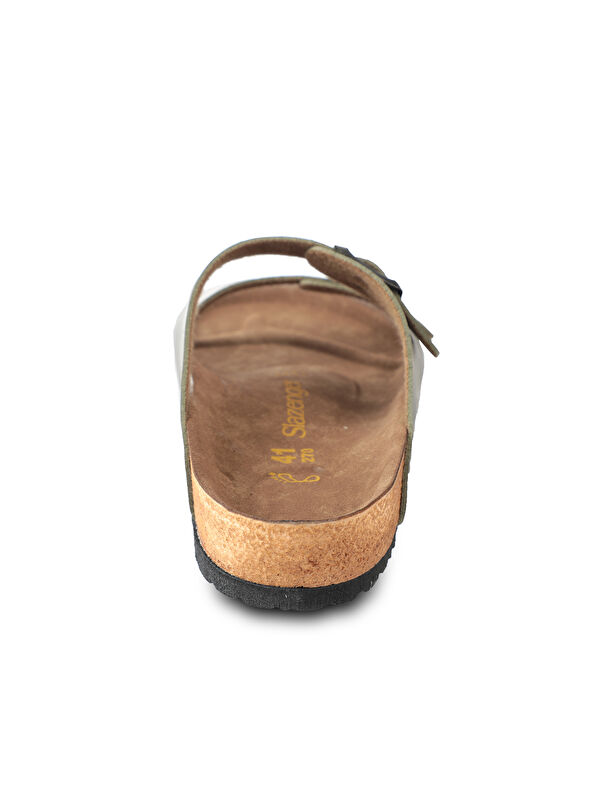 LENS Unisex Terlik Haki - Görsel 7