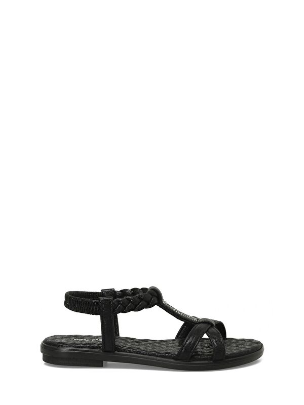 Polaris 317163.Z 5FX Siyah Kadın Düz Sandalet