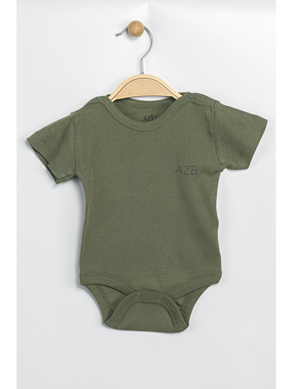 AZİZ BEBE Erkek Kız Bebek Çıtçıtlı % 100 Pamuk Body & Zıbın