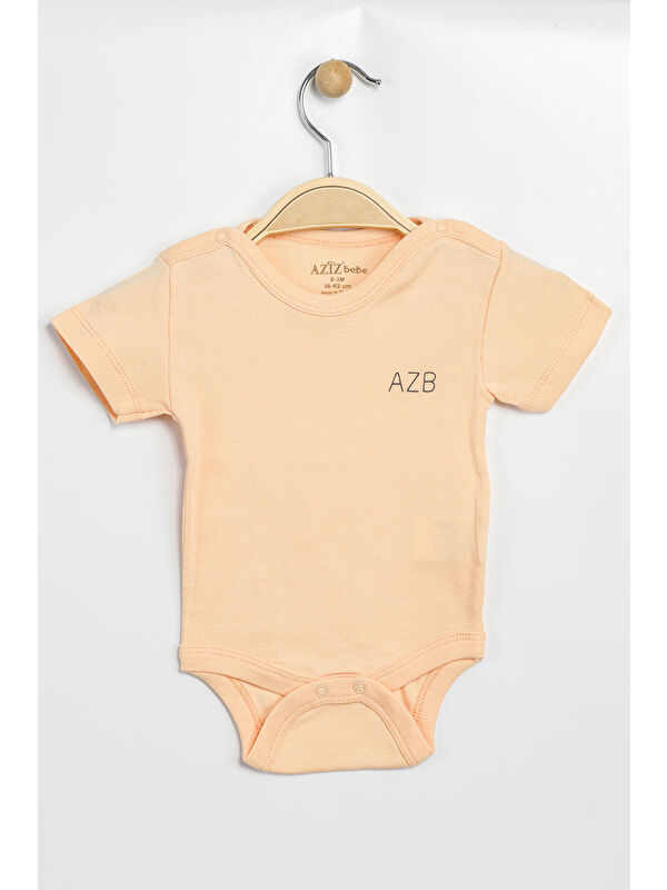 AZİZ BEBE Erkek Kız Bebek Çıtçıtlı % 100 Pamuk Body & Zıbın