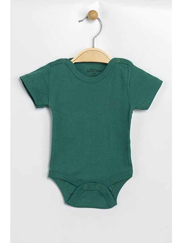 AZİZ BEBE Erkek Kız Bebek Çıtçıtlı % 100 Pamuk Body & Zıbın