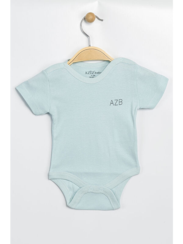 AZİZ BEBE Erkek Kız Bebek Çıtçıtlı % 100 Pamuk Body & Zıbın