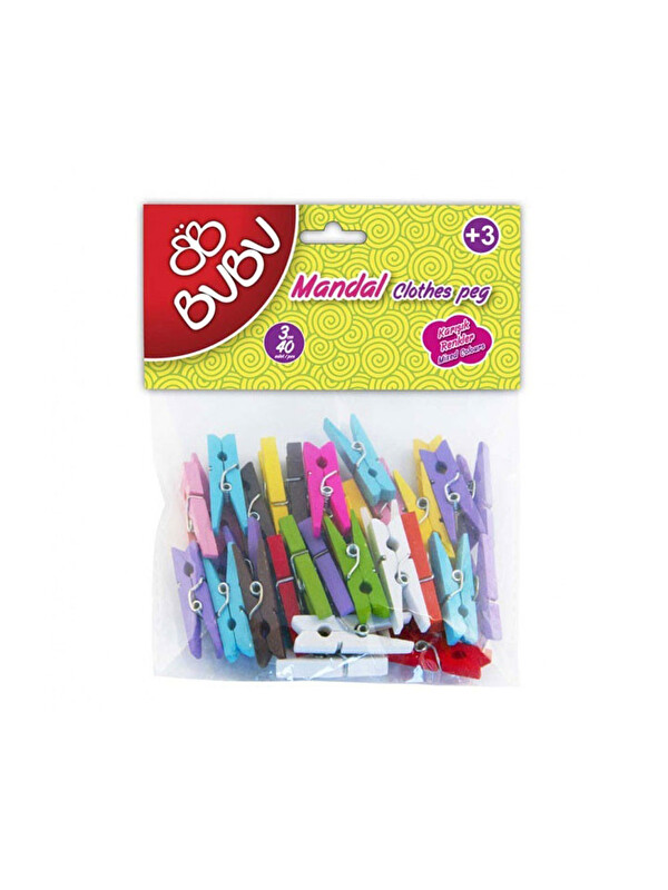 Bubu Bu-Bu Mandal Renkli 3 Cm 40 lı HS0005